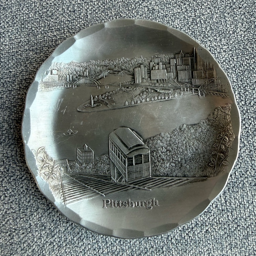 Wendell August Forge - Vintage Pittsburgh Souvenir Decorative Plate